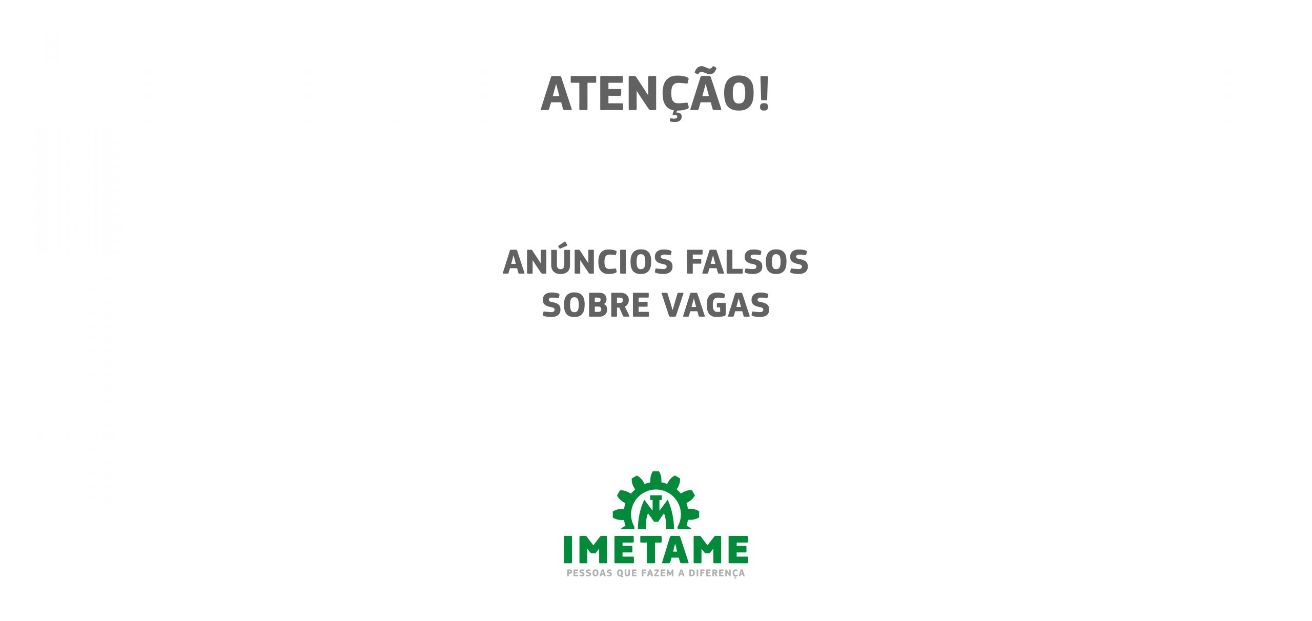 Atenção: Anúncios Falsos